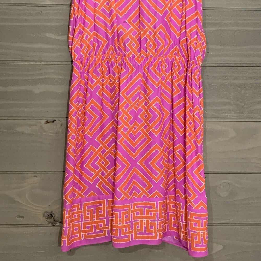 Alice & Trixie 100% Silk Dress Sundress Mini Womens L  Summer Beach Vacation - Picture 2 of 11